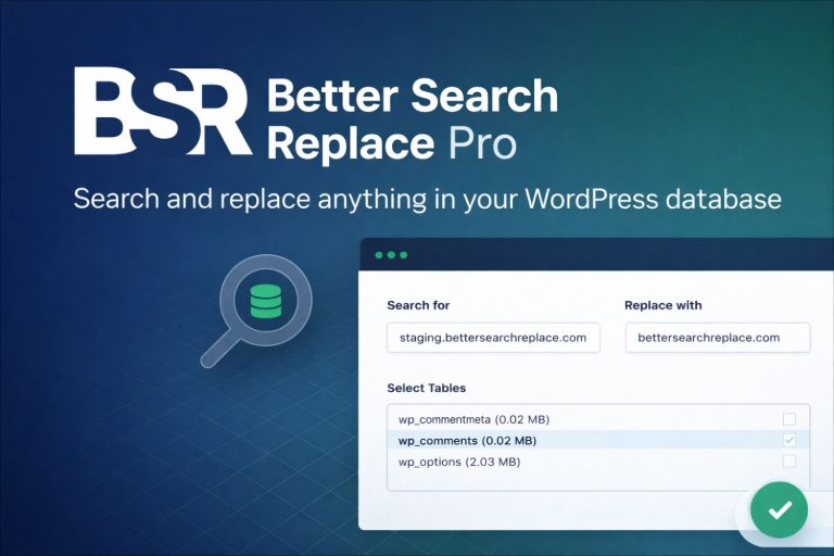 Better Search Replace Pro
