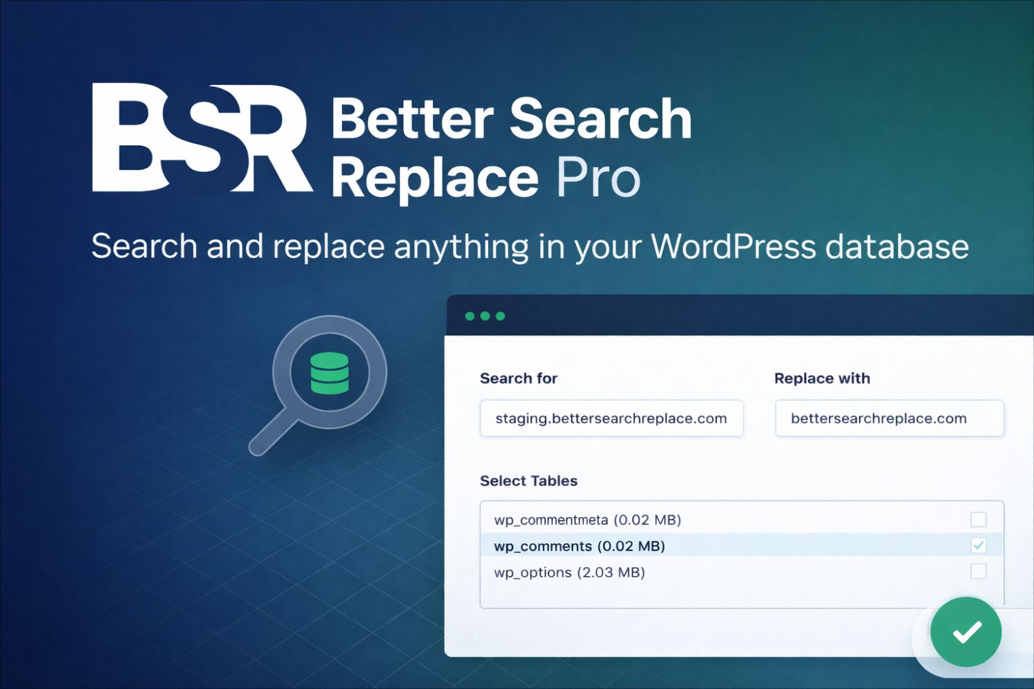 Better Search Replace Pro
