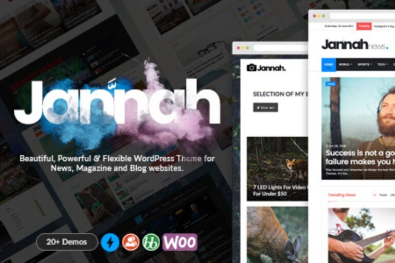 Jannah – Newspaper Magazine News BuddyPress WordPress Theme